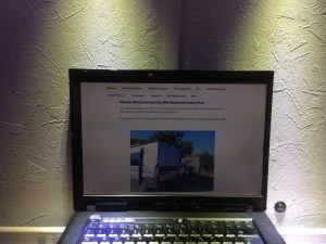 Freelance writer's laptop