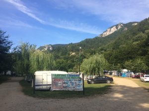 Campsite near Băile Herculane. European Motorhome Road Trip