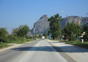 The Road to Meteora during our Road Trip around Europe in a self build camper van