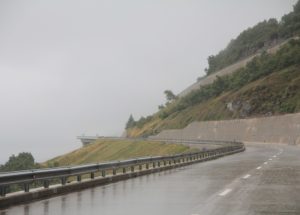 A very wet St Gotthard Pass!